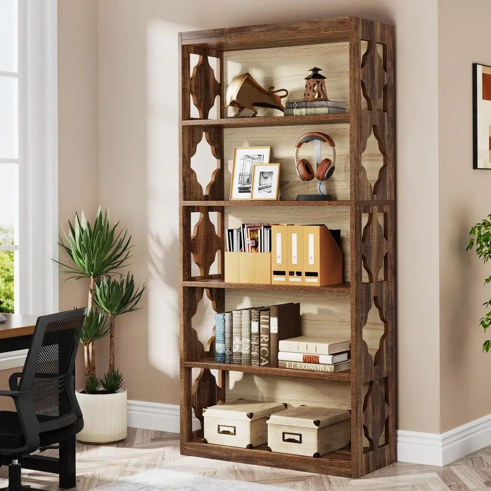 6Tier Bookcase, 70Inch Tall Freestanding Bookshelf with Storage Shelves, Open Bookcase Wood Display Shelving Unit for Living Ro
6Tier Bookcase, 70Inch Tall Freestanding Bookshelf with Storage Shelves, Open Bookcase Wood Display Shelving Unit for Living Ro