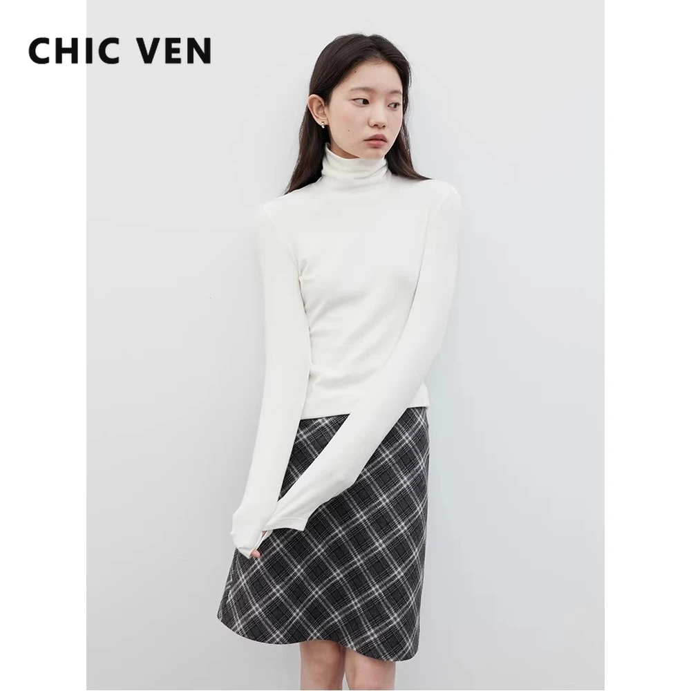 Новые женские футболки с высоким воротом CHIC VEN: минималистичные облегающие базовые топы для девушек, весна-осень 2026
Новые женские футболки с высоким воротом CHIC VEN: минималистичные облегающие базовые топы для девушек, весна-осень 2026