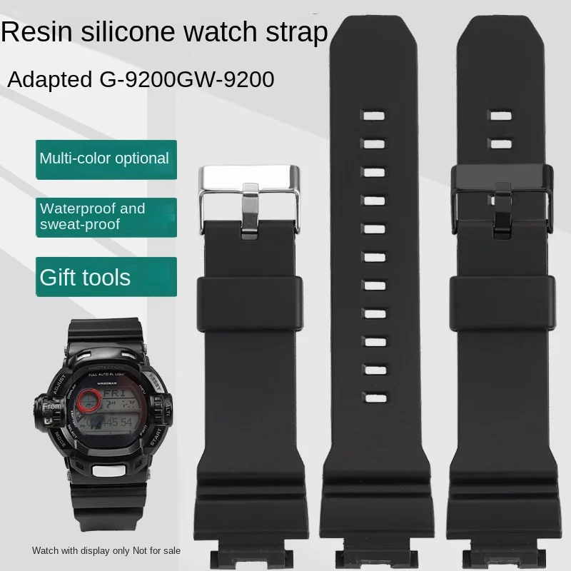 Silicone Rubber Watch Band For Casio G Shock G-9200 GW-9200/GW9110 Series Black Strap Waterproof Men's Bracelet Accessories
Silicone Rubber Watch Band For Casio G Shock G-9200 GW-9200/GW9110 Series Black Strap Waterproof Men's Bracelet Accessories
