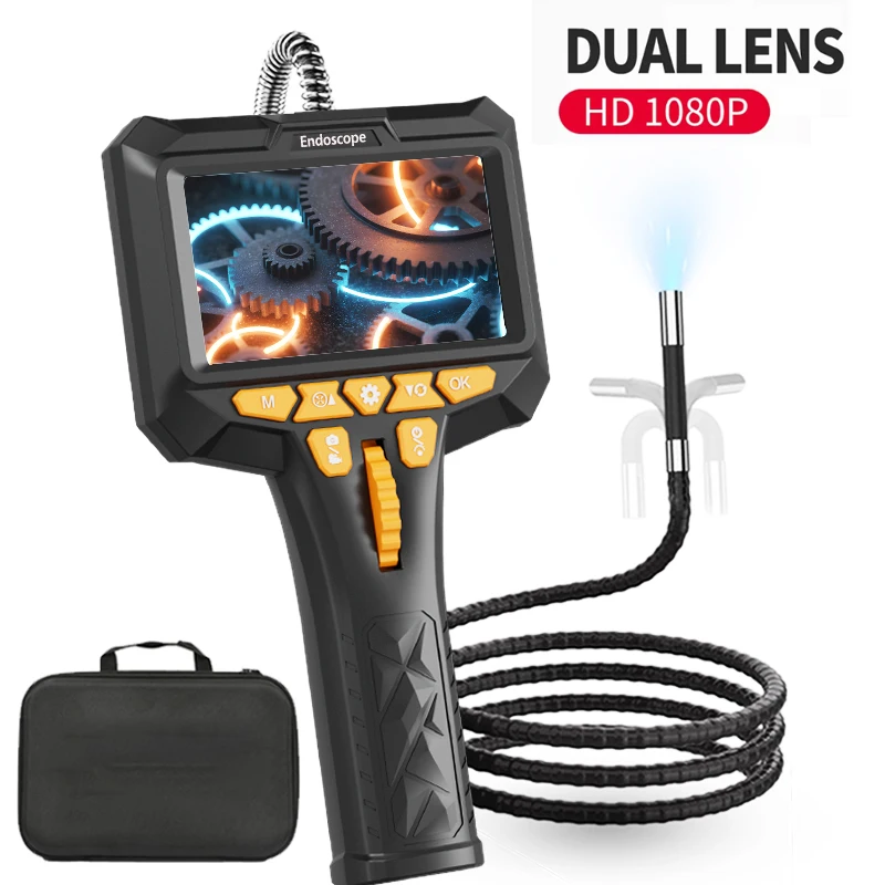 2-Way Articulating Borescope, Endoscope Inspection Camera with Light, Articulated Snake Camera,for Automotive Inspections
2-Way Articulating Borescope, Endoscope Inspection Camera with Light, Articulated Snake Camera,for Automotive Inspections