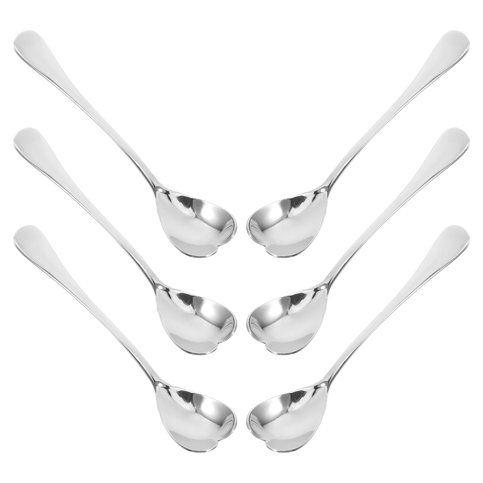 6Pcs Heart Shaped Coffee Spoons Rustproof Stainless Steel Spoons Set for Stirring Tea Espresso Honey Jam Dessert Serving Tools
6Pcs Heart Shaped Coffee Spoons Rustproof Stainless Steel Spoons Set for Stirring Tea Espresso Honey Jam Dessert Serving Tools