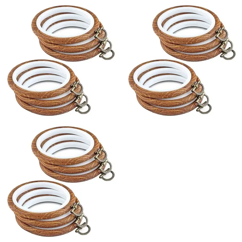 2025 Trend 18Pcs Embroidery Hoops 3.93 Inch Round Embroidery Frame With Metal Ring Imitated Wood Embroidery Circle Embroidery Ho
2025 Trend 18Pcs Embroidery Hoops 3.93 Inch Round Embroidery Frame With Metal Ring Imitated Wood Embroidery Circle Embroidery Ho