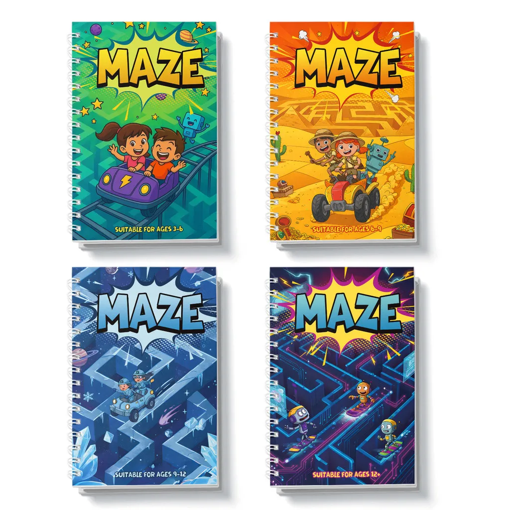 Early Education Maze – 3rd Edition, Set 8| Beginner → Challenge Logic Puzzle Workbooks • Improve Focus, Fine Motor Skills
Early Education Maze – 3rd Edition, Set 8| Beginner → Challenge Logic Puzzle Workbooks • Improve Focus, Fine Motor Skills
