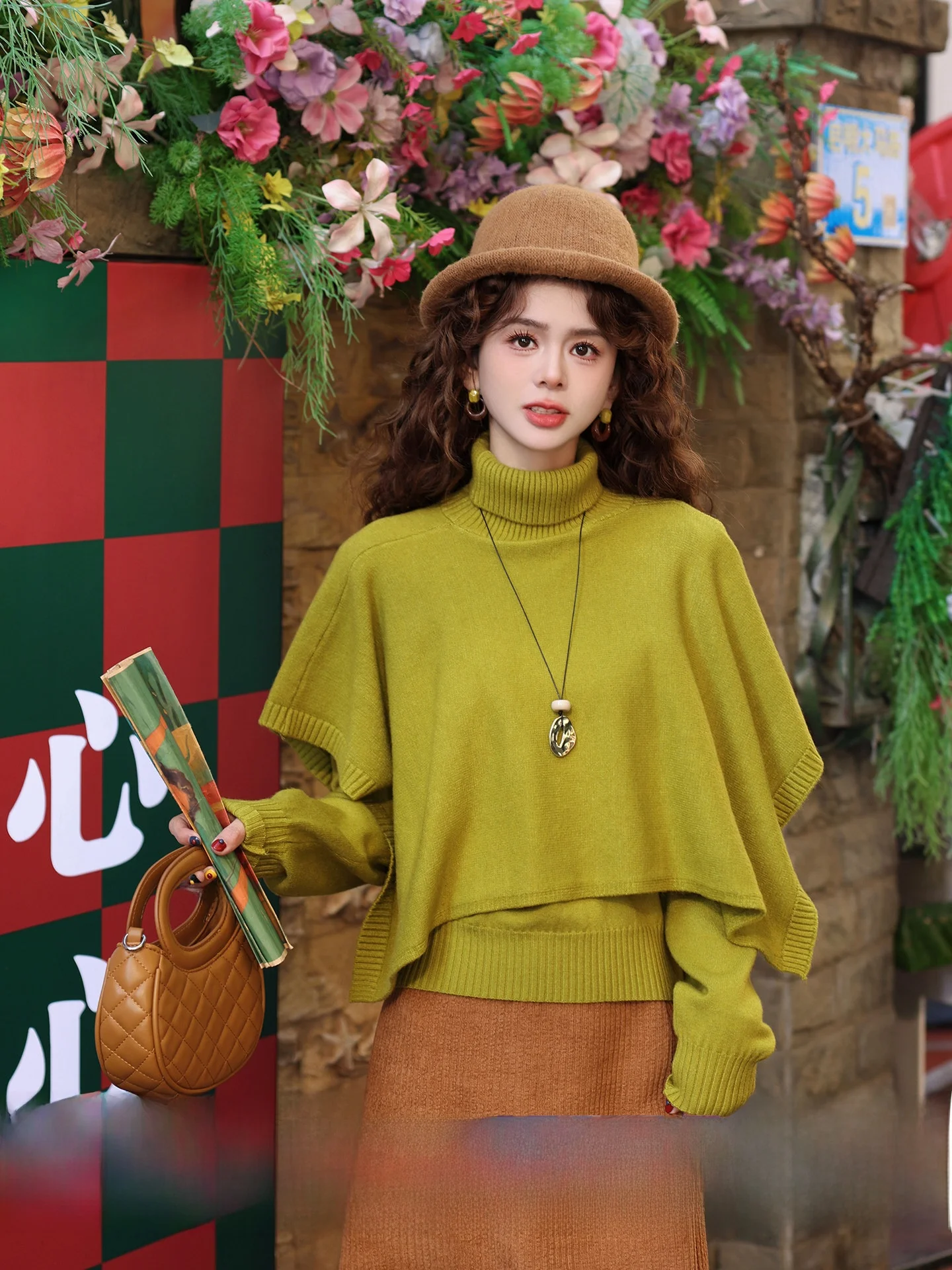 Chen Jiajie Knitted T-Shirt Cowl Neck Two-Piece Set Vintage Hong Kong Style Autumn Winter Fashion Wear Resistant High Collar ...
Chen Jiajie Knitted T-Shirt Cowl Neck Two-Piece Set Vintage Hong Kong Style Autumn Winter Fashion Wear Resistant High Collar ...