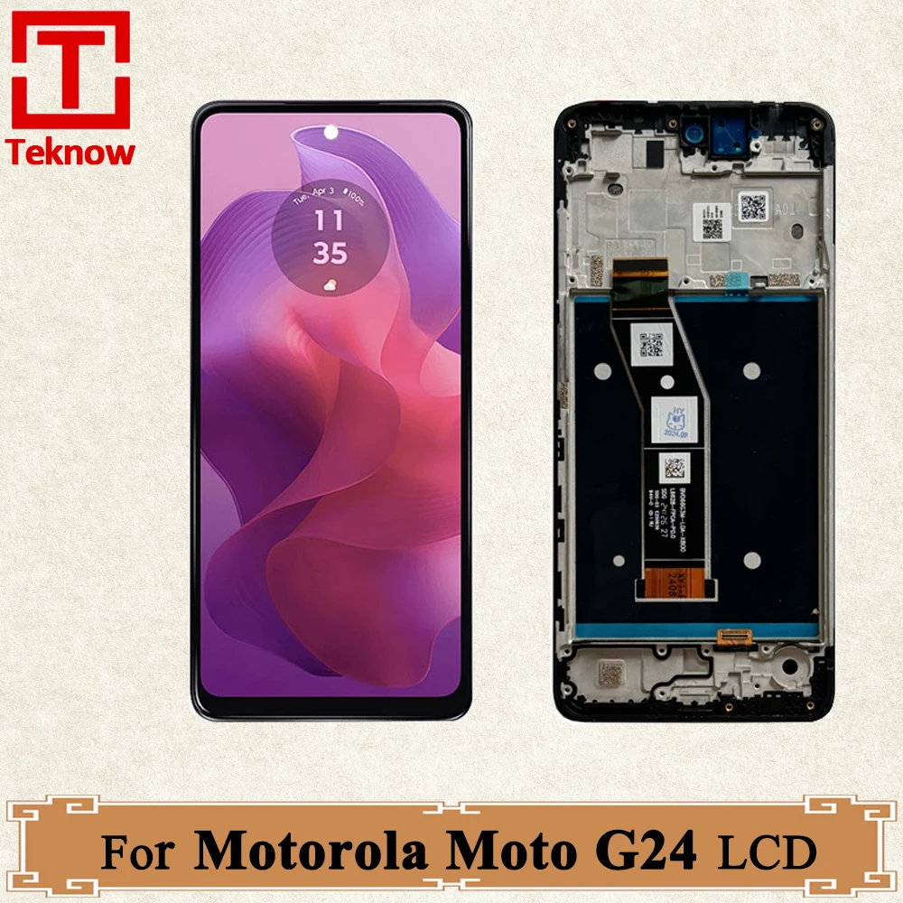 Original 6.56" IPS LCD For Motorola Moto G24 LCD Display Touch Screen Digitizer Assembly Replacement For Moto G24 XT2423-1 LCD
Original 6.56" IPS LCD For Motorola Moto G24 LCD Display Touch Screen Digitizer Assembly Replacement For Moto G24 XT2423-1 LCD