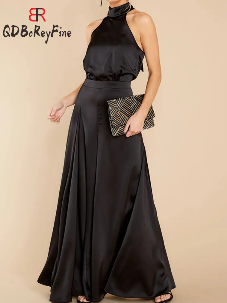 Sexy Women Jumpsuits for Party and Wedding Elegant Sleeveless Wide Legs Full Length Pants Black Lace Up Backless Rompers Women
Sexy Women Jumpsuits for Party and Wedding Elegant Sleeveless Wide Legs Full Length Pants Black Lace Up Backless Rompers Women