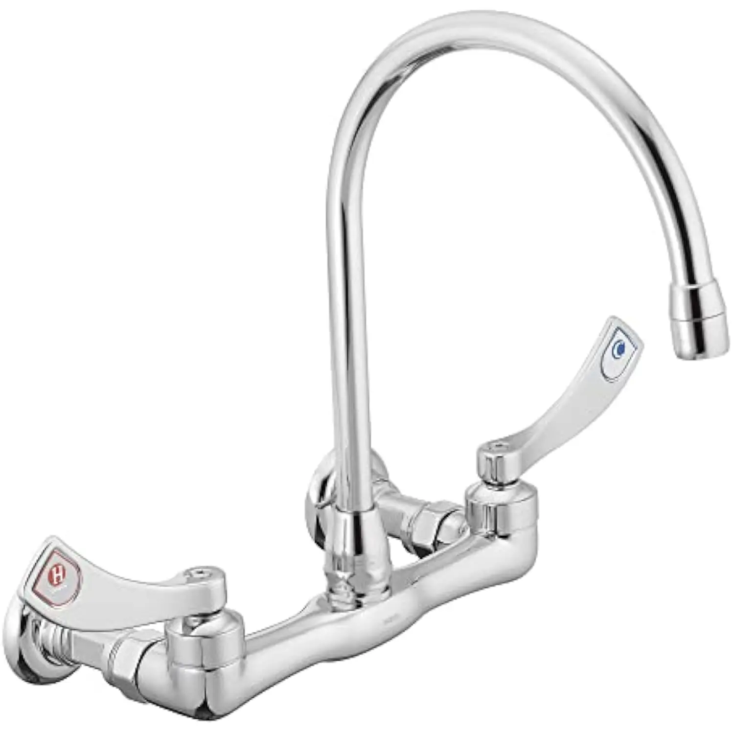 Moen Commercial M-Dura Хромированный настенный смеситель для кухни или использования с двумя ручками, 8126
Moen Commercial M-Dura Хромированный настенный смеситель для кухни или использования с двумя ручками, 8126