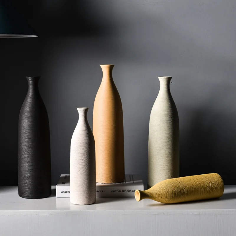 Classic bottle Solid color vases simple natural vaso ceramic pot elegant home office entrance decoration gifts for wife mother
Classic bottle Solid color vases simple natural vaso ceramic pot elegant home office entrance decoration gifts for wife mother