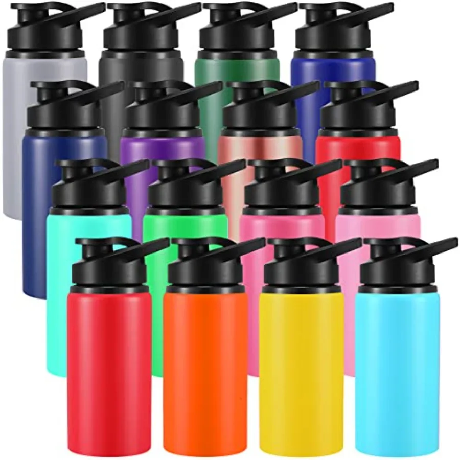 16 Pcs 17 oz Aluminum Water Bottle Bulk Multicolor Reusable Sports Bottle with Snap Lids Multipack Vacuum Water Flask for Trave
16 Pcs 17 oz Aluminum Water Bottle Bulk Multicolor Reusable Sports Bottle with Snap Lids Multipack Vacuum Water Flask for Trave