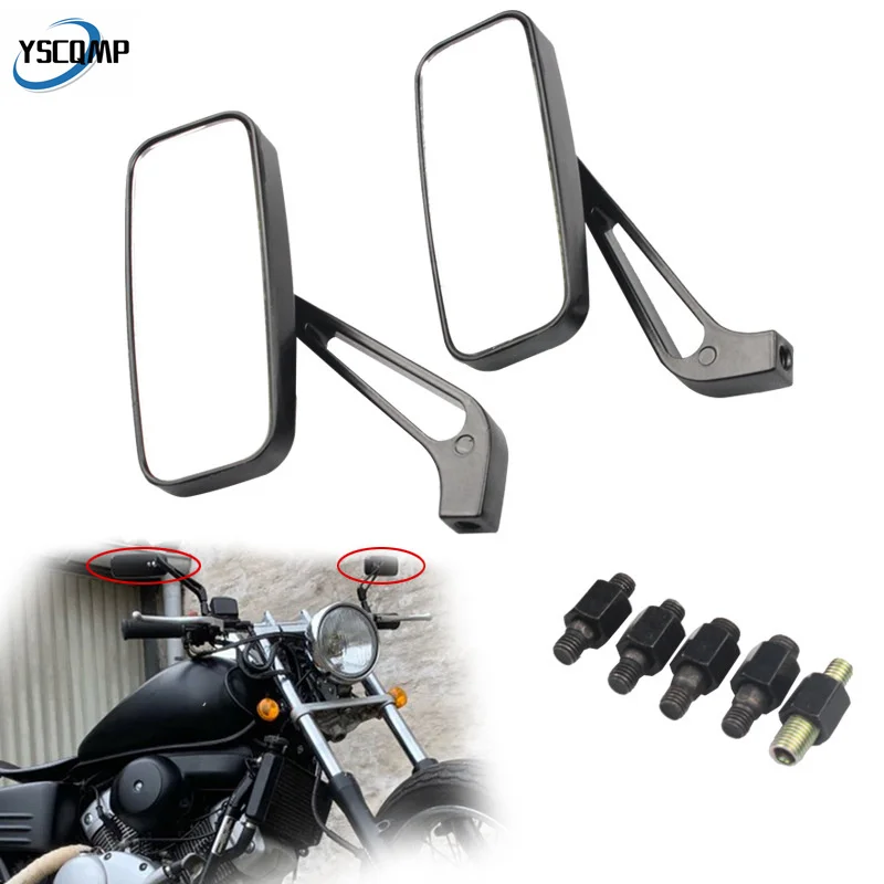 1Pair 10/8mm Universal Motorcycle Rear View Mirror Motorcycle Adjustabale Side Rearview for Kawasaki Yamaha Suzuki Honda
1Pair 10/8mm Universal Motorcycle Rear View Mirror Motorcycle Adjustabale Side Rearview for Kawasaki Yamaha Suzuki Honda