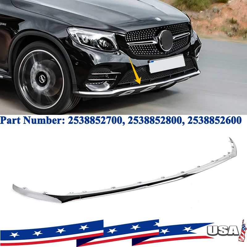For Mercedes Benz GLC Class W253 GLC250 GLC300 2016-2019 Front Bumper Lip Molding Trim Cover Front splitter spoiler diffuser lip
For Mercedes Benz GLC Class W253 GLC250 GLC300 2016-2019 Front Bumper Lip Molding Trim Cover Front splitter spoiler diffuser lip