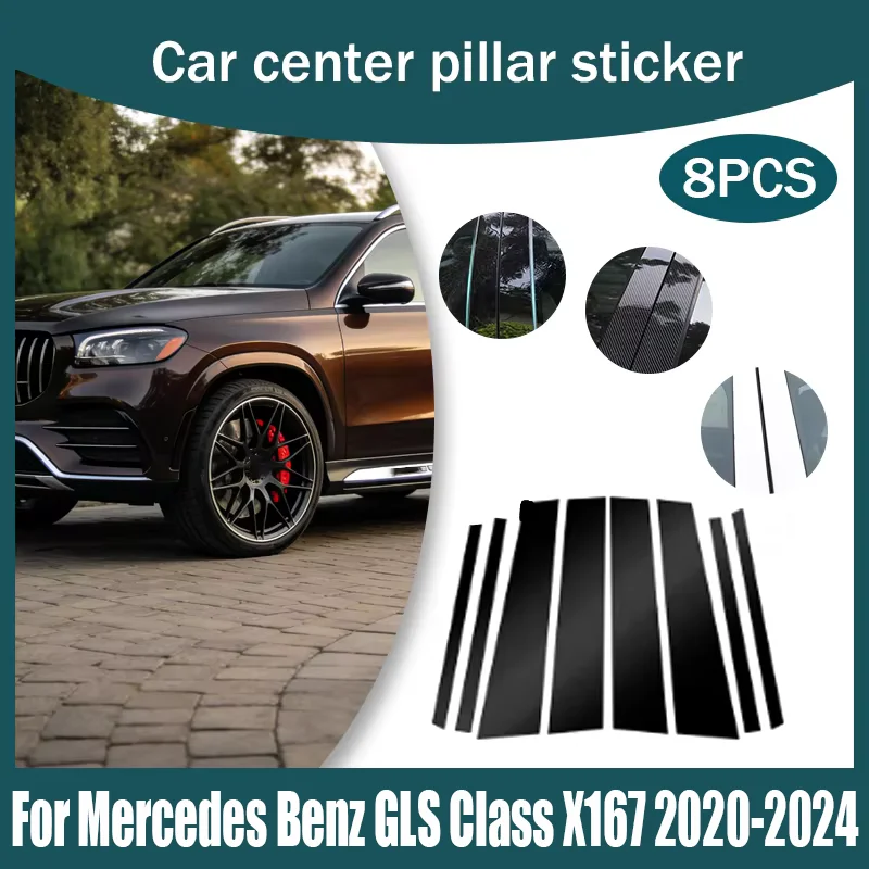For Mercedes Benz GLS Class X167 2020-2024 Glossy Piano Black Car Door Window Pillar Post Cover Trim Carbon Fiber Sticker
For Mercedes Benz GLS Class X167 2020-2024 Glossy Piano Black Car Door Window Pillar Post Cover Trim Carbon Fiber Sticker