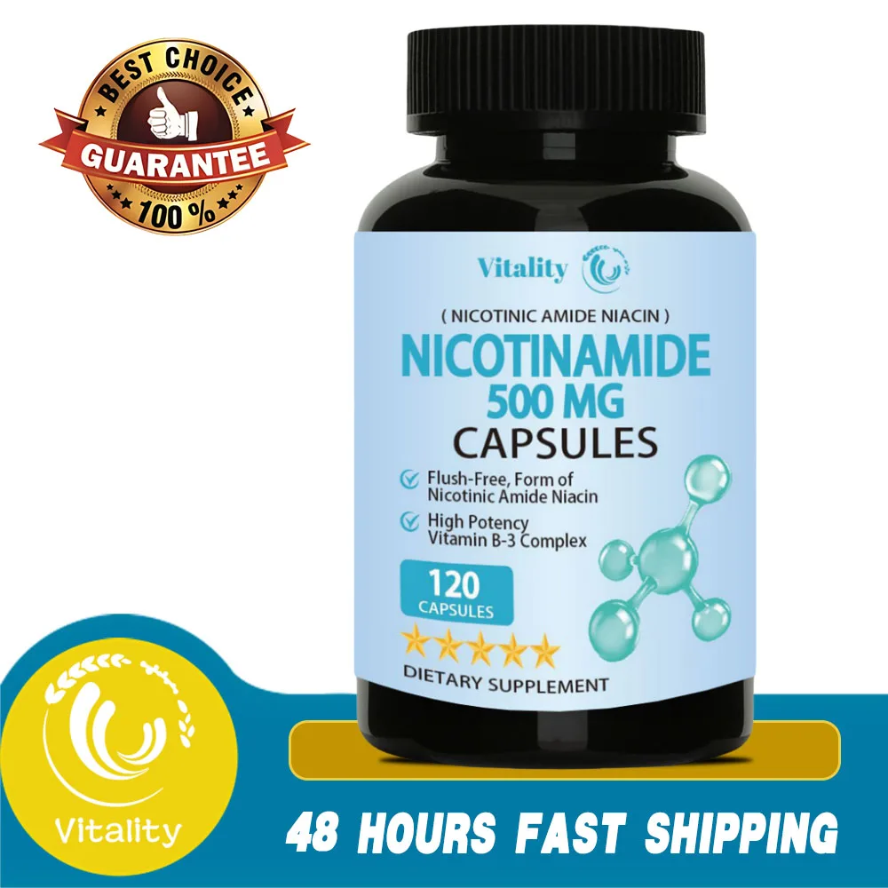 Vitality Vitamin B3 Nicotinamide Capsules Skin care Capsules Skin Cell Repair Lightens Spots Moisturizing Brightening skin tone
Vitality Vitamin B3 Nicotinamide Capsules Skin care Capsules Skin Cell Repair Lightens Spots Moisturizing Brightening skin tone