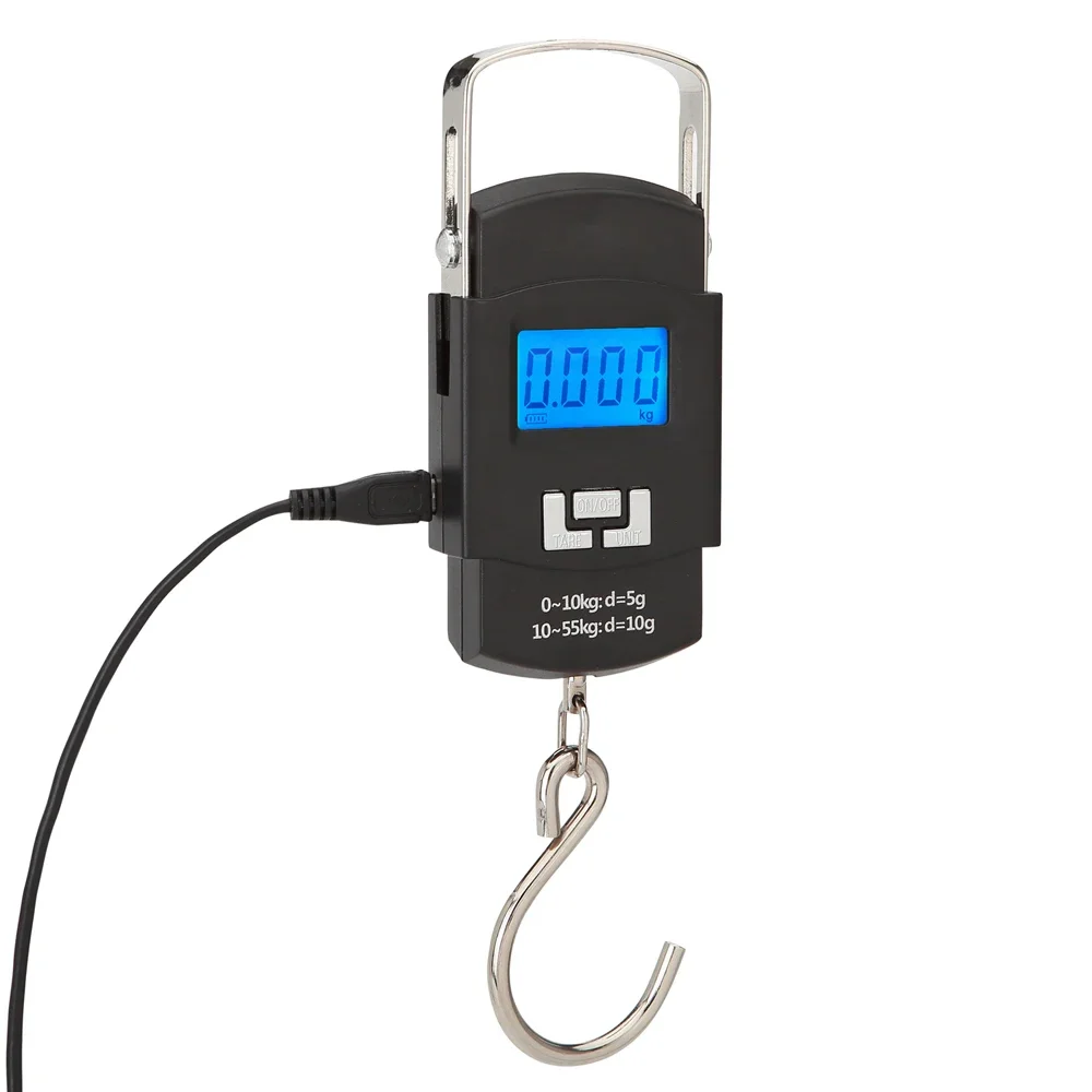 Electronic Digital Scale Rechargeable Hanging Scale 50kg 10g Fishing Luggage Travel Weighing Steelyard Hook Kitchen Weight
Electronic Digital Scale Rechargeable Hanging Scale 50kg 10g Fishing Luggage Travel Weighing Steelyard Hook Kitchen Weight