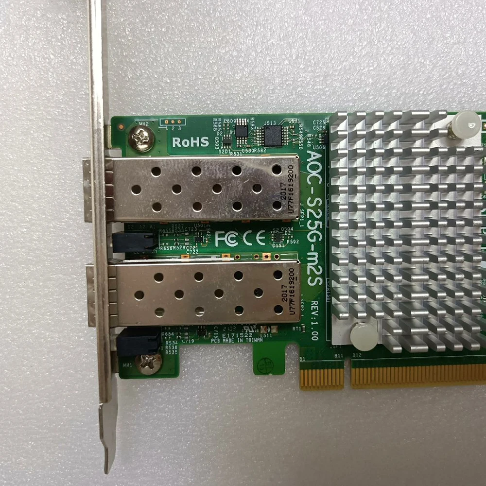 Двухпортовая Ethernet-карта 25 г SFP+Mellanox CX-4 10G AOC-S25G-M2S
Двухпортовая Ethernet-карта 25 г SFP+Mellanox CX-4 10G AOC-S25G-M2S