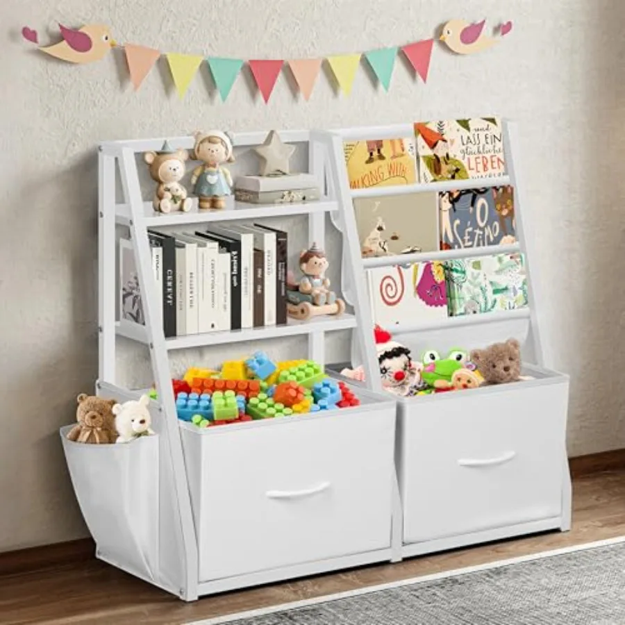 Bookshelf and Toy Storage Book Shelf for Room Toddler Montessori Bookshelf with 2 Drawers Baby Book Shelf for Nursery Toy Organ
Bookshelf and Toy Storage Book Shelf for Room Toddler Montessori Bookshelf with 2 Drawers Baby Book Shelf for Nursery Toy Organ