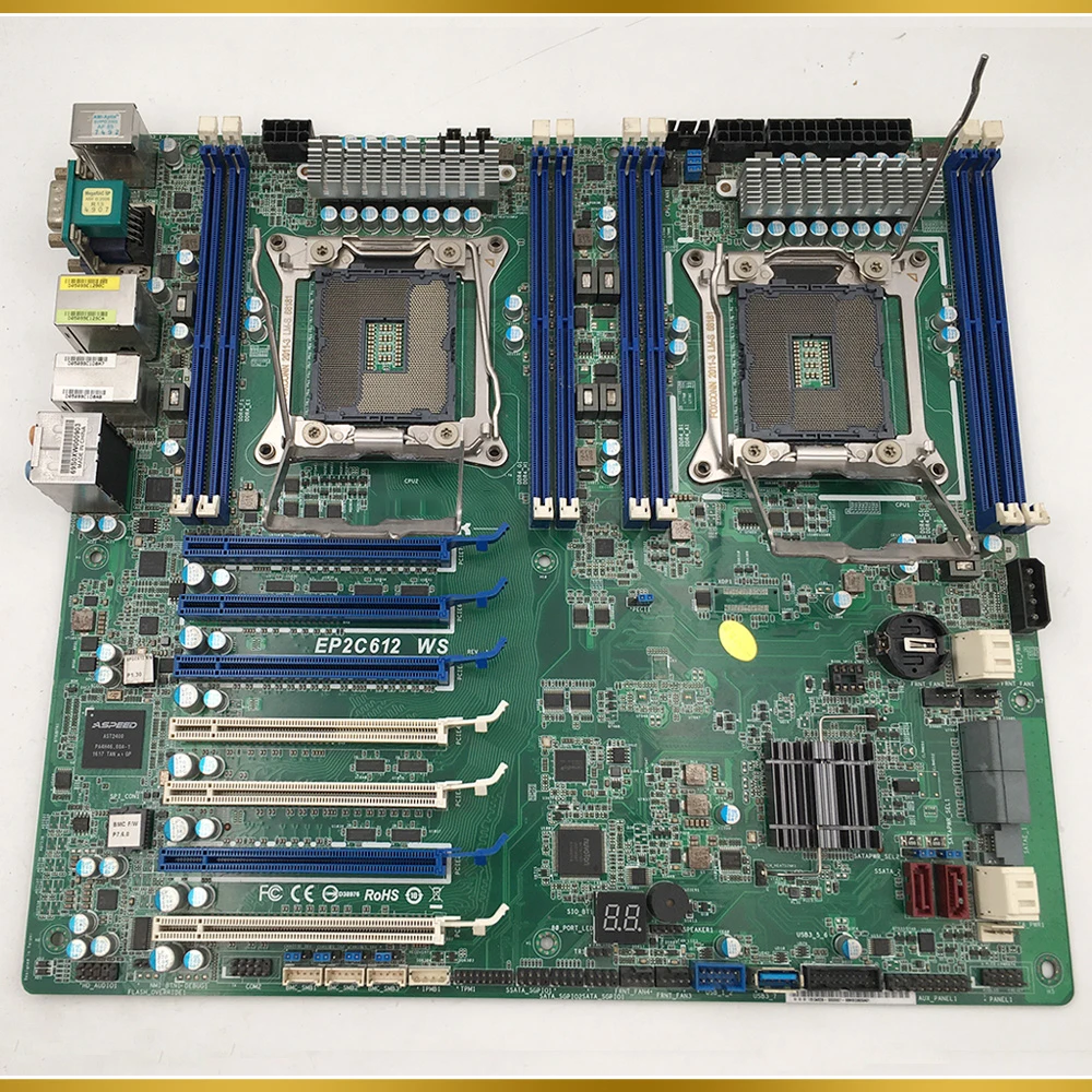 For ASROCK Server Motherboard Dual Socket LGA 2011 R3 Support E5-2600 V3/V4 Series DDR4 EP2C612 WS
For ASROCK Server Motherboard Dual Socket LGA 2011 R3 Support E5-2600 V3/V4 Series DDR4 EP2C612 WS