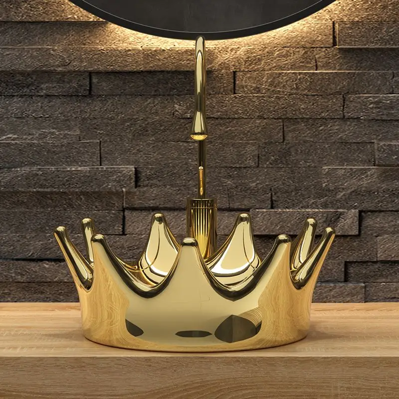 Ceramic Wash Basin Round Personality Creative Wash Hand Bathroom Hotel Home Gold Black Light Luxury Wash Basin
Ceramic Wash Basin Round Personality Creative Wash Hand Bathroom Hotel Home Gold Black Light Luxury Wash Basin