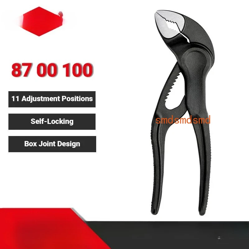 XS 87 00 100 плоскогубцы для водяного насоса, 4 дюйма, полированные плоскогубцы, 11 позиций регулировки, плоскогубцы, инструмент для потрекционирования
XS 87 00 100 плоскогубцы для водяного насоса, 4 дюйма, полированные плоскогубцы, 11 позиций регулировки, плоскогубцы, инструмент для потрекционирования