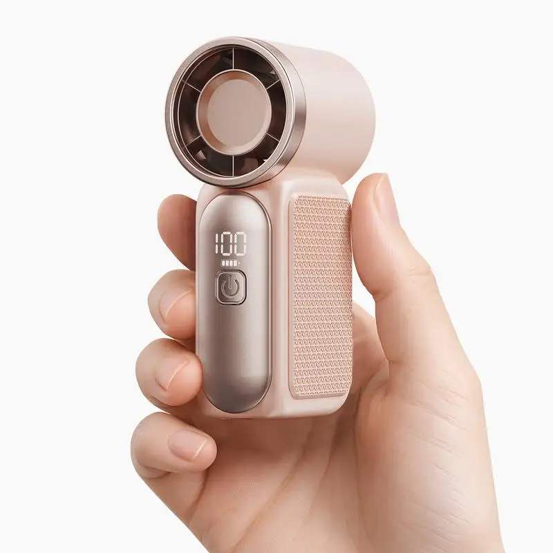 Super Mini Handheld Fan Portable Turbo Bladeless Design 6-Gear Adjustable With LED Display USB Rechargeable Ideal
Super Mini Handheld Fan Portable Turbo Bladeless Design 6-Gear Adjustable With LED Display USB Rechargeable Ideal