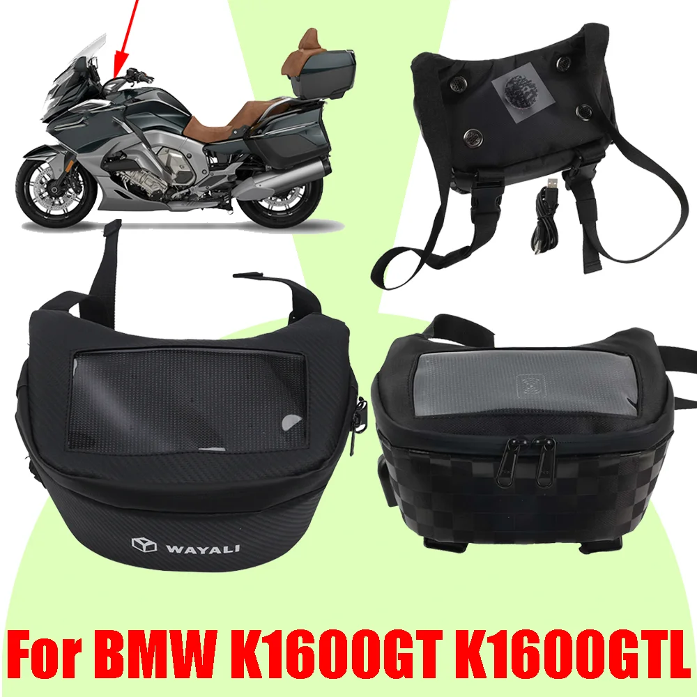 For BMW K1600GT K1600GTL K1600 K 1600 GT GTL Accessories Phone Charged Wirelessly GPS Navigation Bag Tool Luggage Storage Bag
For BMW K1600GT K1600GTL K1600 K 1600 GT GTL Accessories Phone Charged Wirelessly GPS Navigation Bag Tool Luggage Storage Bag