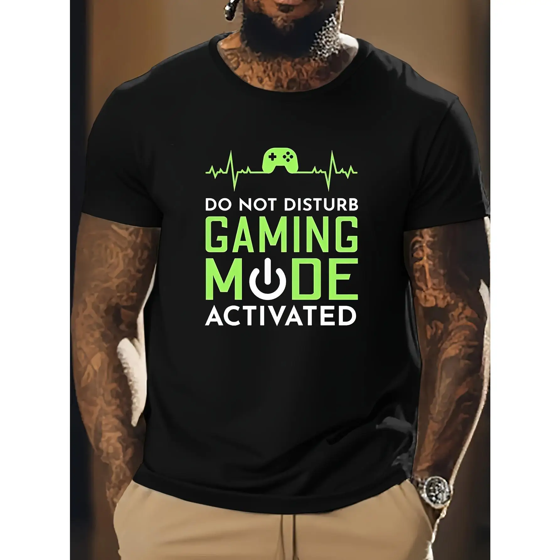 DO NOT DISTURB GAMING MODE ACTIVATED T-Shirt Gamer Controller Heartbeat Print Short Sleeve Funny Unique Casual Top Unisex
DO NOT DISTURB GAMING MODE ACTIVATED T-Shirt Gamer Controller Heartbeat Print Short Sleeve Funny Unique Casual Top Unisex