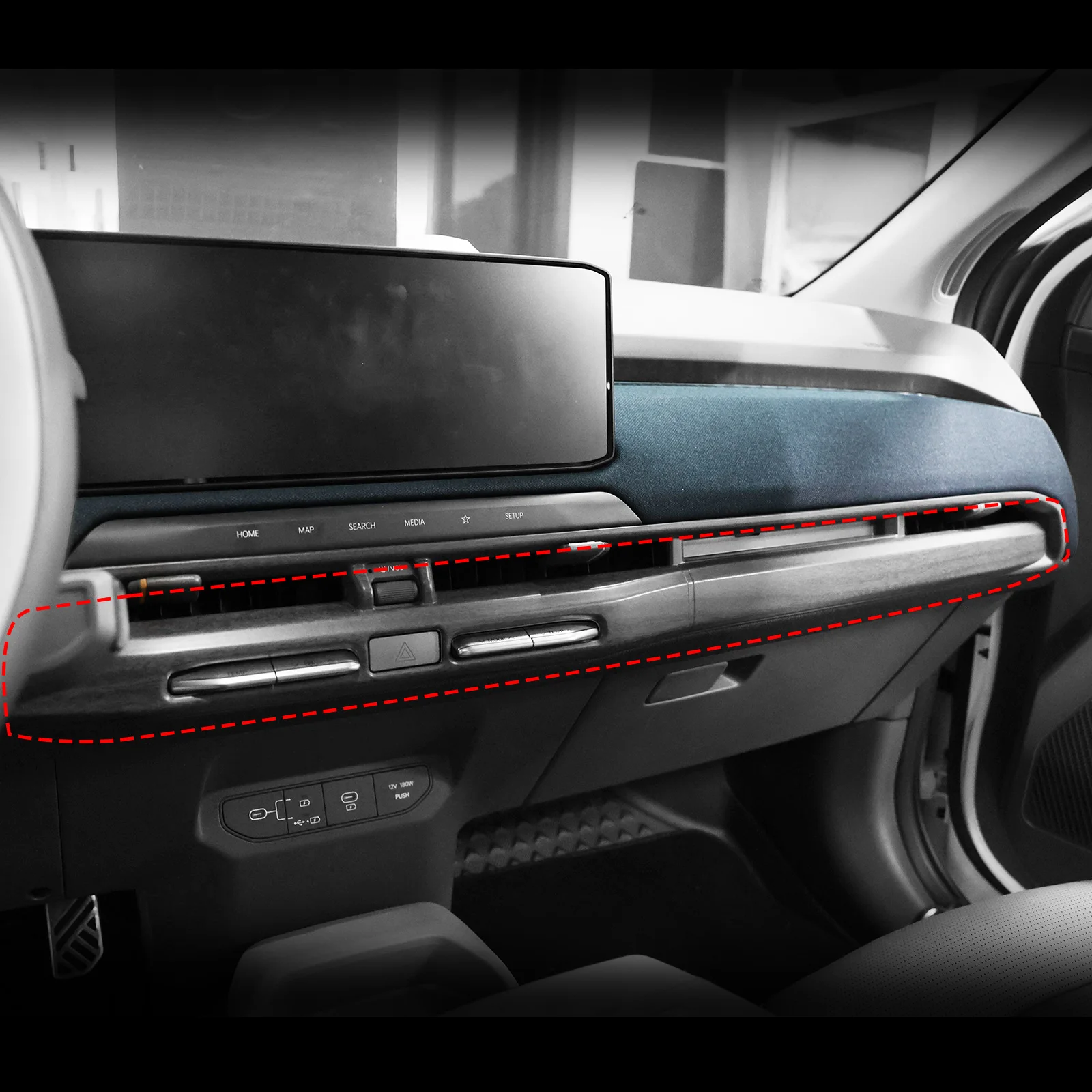 For Kia EV3 Center Central Dashboard Stripe Air Conditioner AC Vent Outlet Trim Frame Cover Interior Accessories LHD
For Kia EV3 Center Central Dashboard Stripe Air Conditioner AC Vent Outlet Trim Frame Cover Interior Accessories LHD