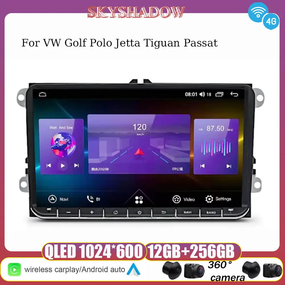 12G+256G Carplay Auto Android 13.0 IPS DSP Car DVD Player GPS map WIFI Bluetooth RDS Radio For VW Golf Polo Jetta Tiguan Passat
12G+256G Carplay Auto Android 13.0 IPS DSP Car DVD Player GPS map WIFI Bluetooth RDS Radio For VW Golf Polo Jetta Tiguan Passat