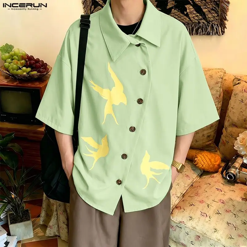INCERUN Men's Shirt Printing Short Sleeve Button Casual Men Clothes Summer Streetwear Korean Style Fashion Tops Shirts For Man
INCERUN Men's Shirt Printing Short Sleeve Button Casual Men Clothes Summer Streetwear Korean Style Fashion Tops Shirts For Man