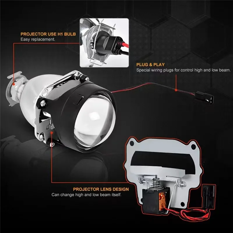 2.5 Inch Car Headlight Light H1 Xenon Lamp Universal Car LED Headlight High And Low Light
2.5 Inch Car Headlight Light H1 Xenon Lamp Universal Car LED Headlight High And Low Light