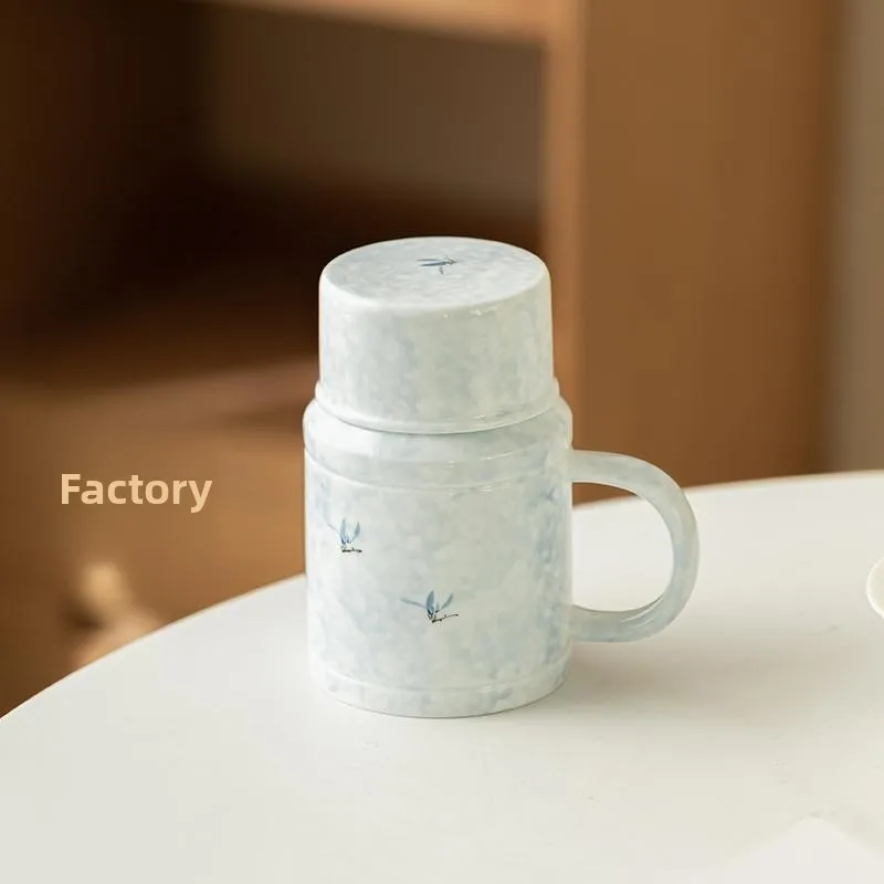 Underglaze Blue Orchid Tea Cup with Warmer Bottle Personal Office Tea Cup Stee Tea Pot Tea Water Separation Ding Cup
Underglaze Blue Orchid Tea Cup with Warmer Bottle Personal Office Tea Cup Stee Tea Pot Tea Water Separation Ding Cup