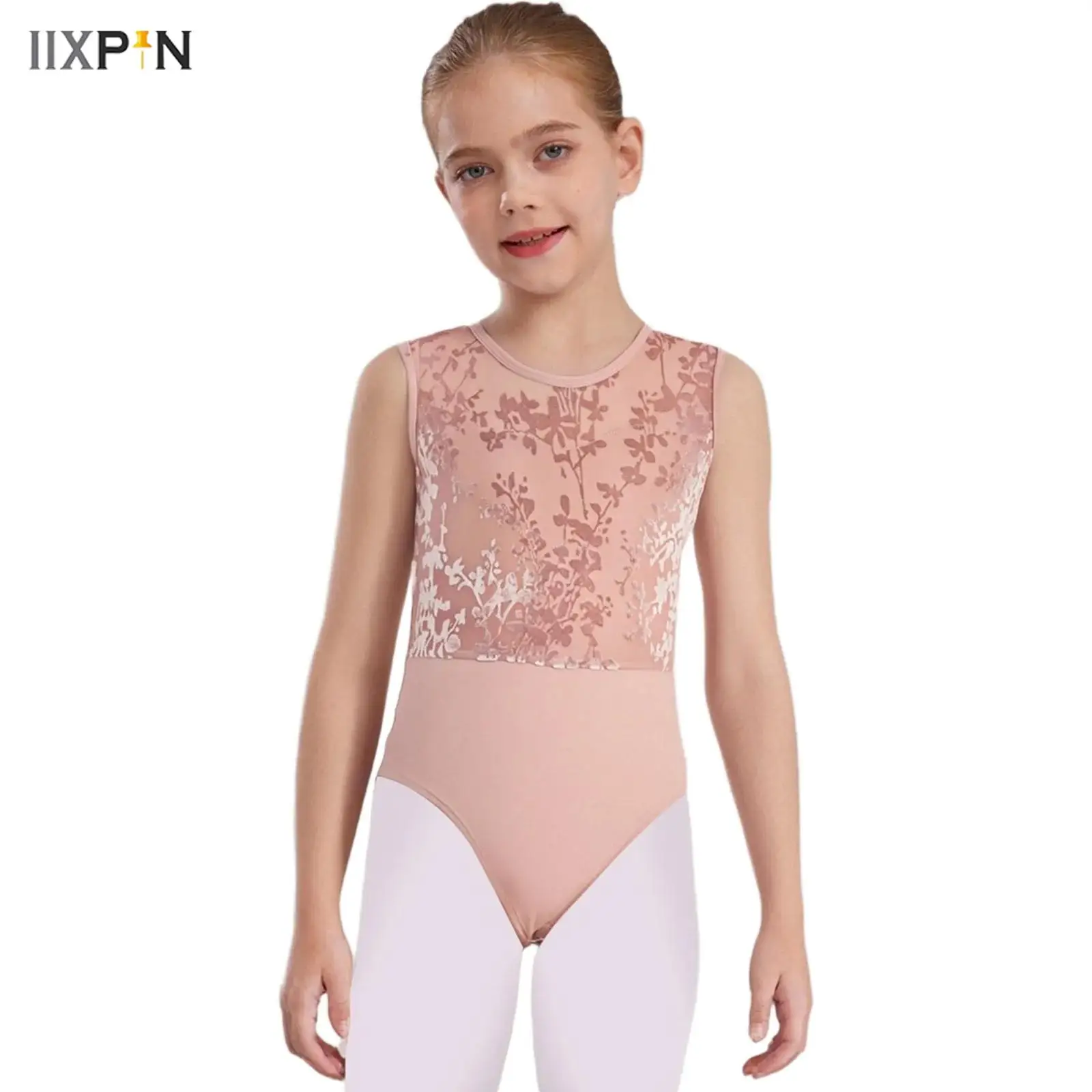 Kids Girls Ballet Leotard U-Back Sleeveless Velvet Printed Mesh Patchwork Dance Bodysuit for Practice Performance Dancewear
Kids Girls Ballet Leotard U-Back Sleeveless Velvet Printed Mesh Patchwork Dance Bodysuit for Practice Performance Dancewear