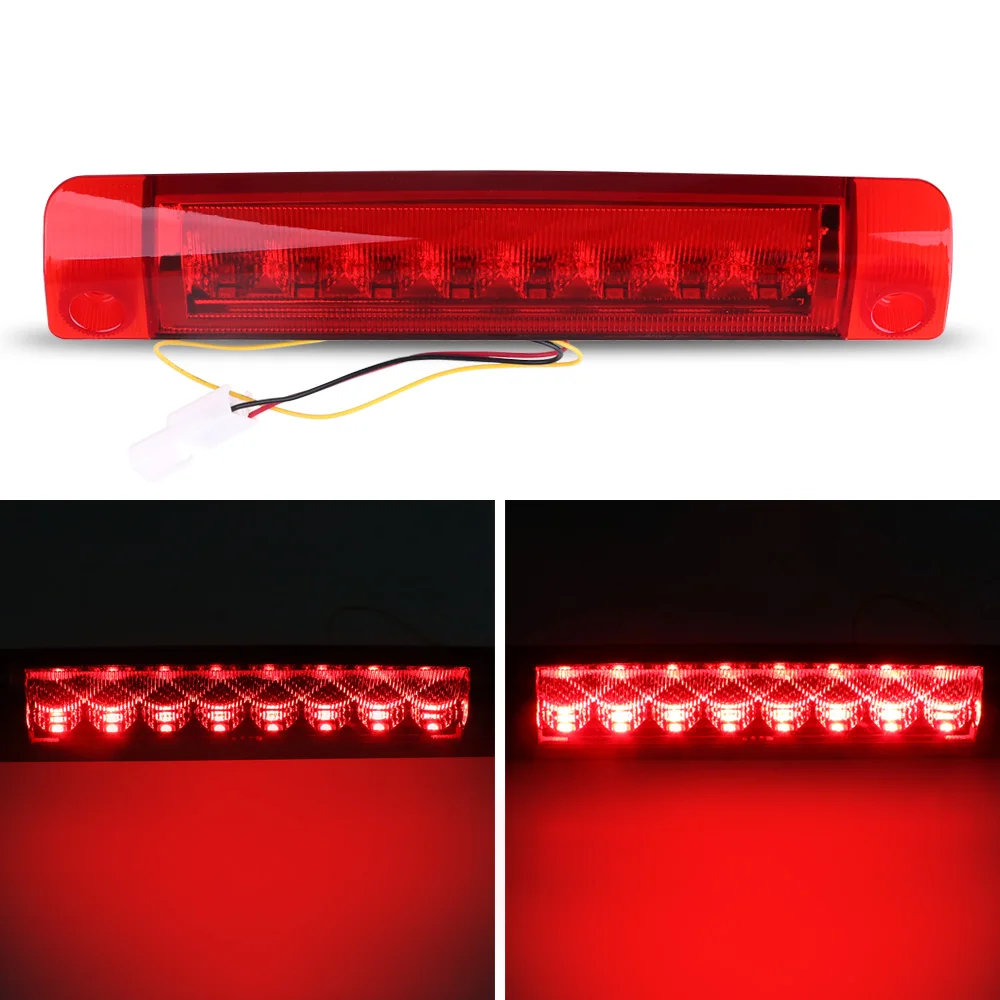 Для автомобиля Toyota красный корпус водонепроницаемый безопасный светодиодный стоп-сигнал с высоким креплением простой в установке специально разработанный для Toyota Sienna
Для автомобиля Toyota красный корпус водонепроницаемый безопасный светодиодный стоп-сигнал с высоким креплением простой в установке специально разработанный для Toyota Sienna