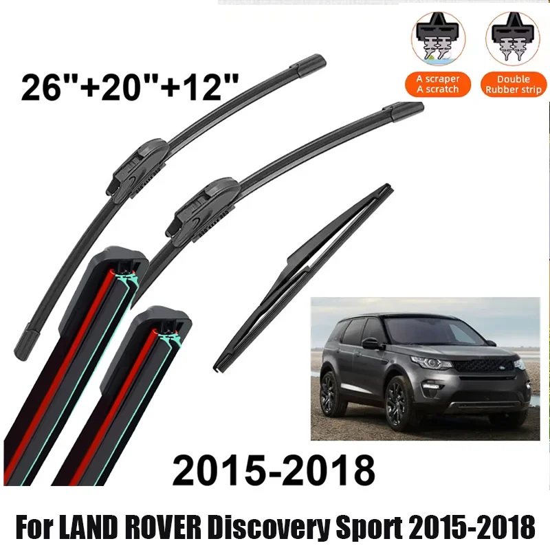 Car Wiper For LAND ROVER Discovery Sport 2015-2018 Front Rear Wiper Blades Brushes Auto Accessories Hight Mute
Car Wiper For LAND ROVER Discovery Sport 2015-2018 Front Rear Wiper Blades Brushes Auto Accessories Hight Mute