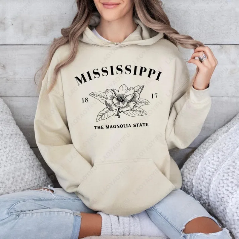 Mississippi The Magnolia State Floral Print Sweatshirt Men Women Regular Classics All Match Pullover Novelty Harajuku Fun Hoodie
Mississippi The Magnolia State Floral Print Sweatshirt Men Women Regular Classics All Match Pullover Novelty Harajuku Fun Hoodie