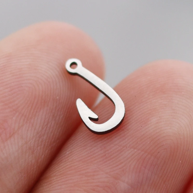 3pcs Minimalist Fish Hook Charms diy Accessories Stainless Steel Pendant for Jewelry Making Earrings Bracelets Craft Sinner Gift
3pcs Minimalist Fish Hook Charms diy Accessories Stainless Steel Pendant for Jewelry Making Earrings Bracelets Craft Sinner Gift