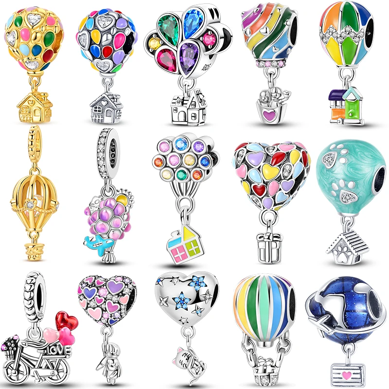 Hot Colorful Air Balloon Series 925 Sterling Silver Rocket Cute Romantic Beads Charms Fit Original Bracelet Jewelry Gift Fashion
Hot Colorful Air Balloon Series 925 Sterling Silver Rocket Cute Romantic Beads Charms Fit Original Bracelet Jewelry Gift Fashion