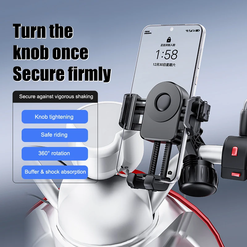 【Y】1Pc Motorcycles Phone Holder 360° Rotation Mobile Phone Navigation Bracket Outdoor Riding Shockproof Bike Navigation Bracket
【Y】1Pc Motorcycles Phone Holder 360° Rotation Mobile Phone Navigation Bracket Outdoor Riding Shockproof Bike Navigation Bracket