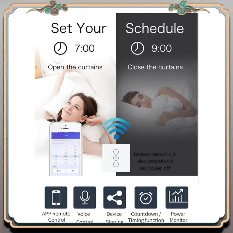 Прочный американский стандарт Smart Wi-Fi Life светодиодный диммер беспроводной сенсорный настенный переключатель с затемнением работает с Alexa Google Home 
Прочный американский стандарт Smart Wi-Fi Life светодиодный диммер беспроводной сенсорный настенный переключатель с затемнением работает с Alexa Google Home