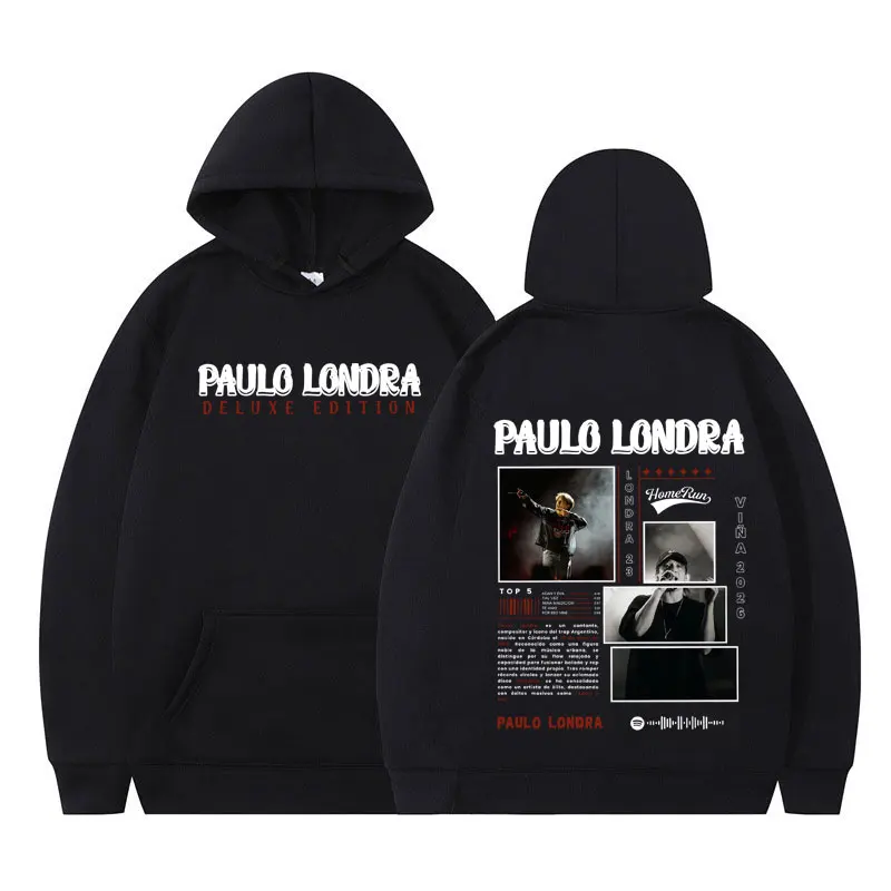 Singer Paulo Londra 2026 Album Graphics Hoodie Men Women Casual Loose Oversized Long-sleeved Sweatshirts Hip-hop Punk Pullover
Singer Paulo Londra 2026 Album Graphics Hoodie Men Women Casual Loose Oversized Long-sleeved Sweatshirts Hip-hop Punk Pullover