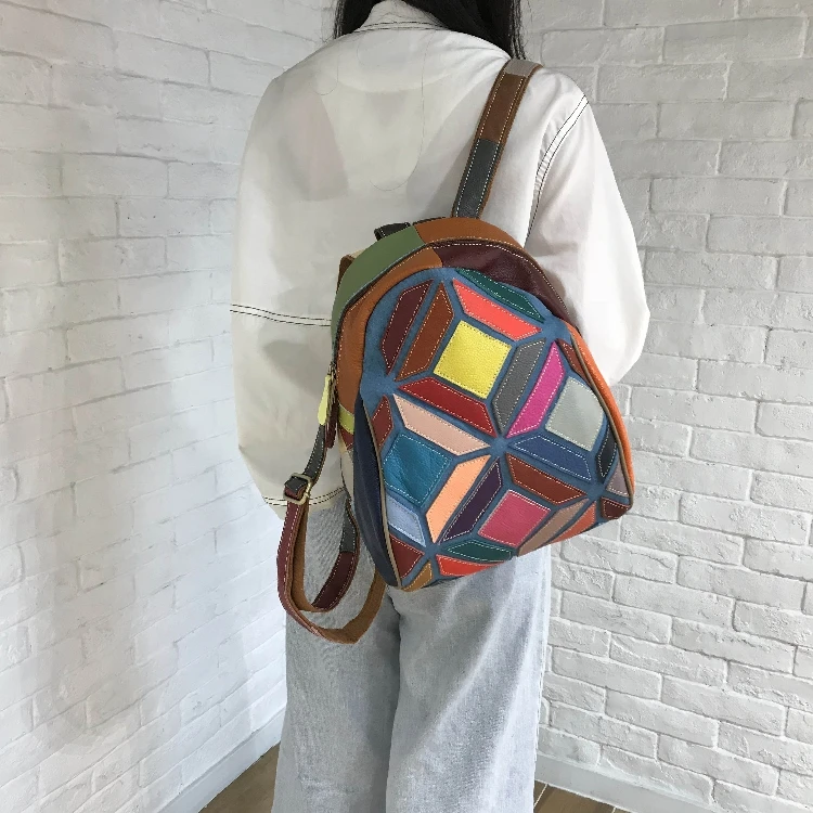 Fashionable Korean Style Women's Backpack 2020 New Double Shoulder Soft Leather Large Capacity Casual Contrast Color Bag
Fashionable Korean Style Women's Backpack 2020 New Double Shoulder Soft Leather Large Capacity Casual Contrast Color Bag