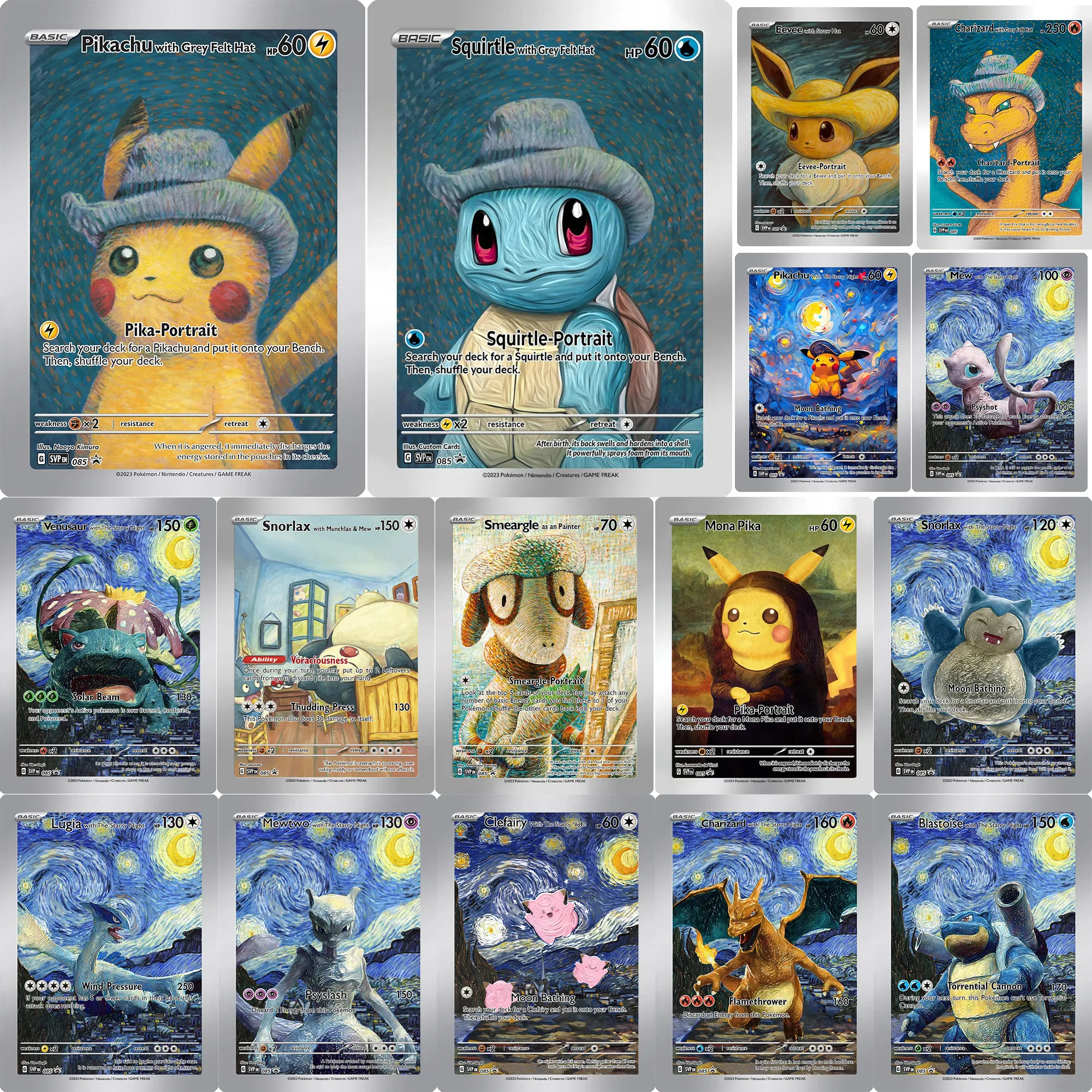 Коллекционная карта «сделай сам» Pokemon Van Gogh Pikachu Charizard Squirtle, игровая коллекционная карта, английская версия, карта PTCG, 18 стилей
Коллекционная карта «сделай сам» Pokemon Van Gogh Pikachu Charizard Squirtle, игровая коллекционная карта, английская версия, карта PTCG, 18 стилей