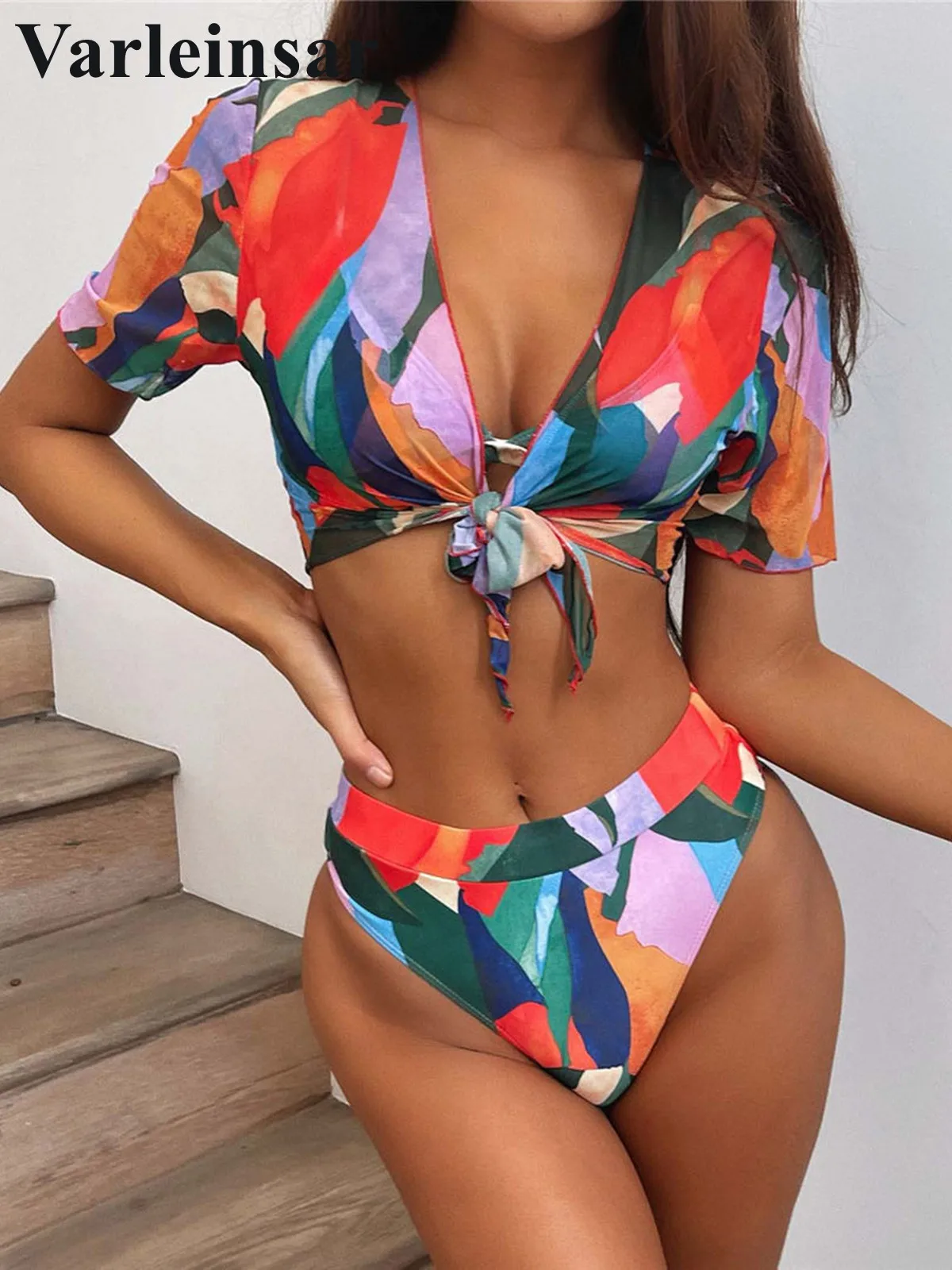 S - XXL Leopard Printed High Waist Bikini Female Swimsuit Women Swimwear Three-piece Bikini set Bather Bathing Suit Swim V2805C
S - XXL Leopard Printed High Waist Bikini Female Swimsuit Women Swimwear Three-piece Bikini set Bather Bathing Suit Swim V2805C