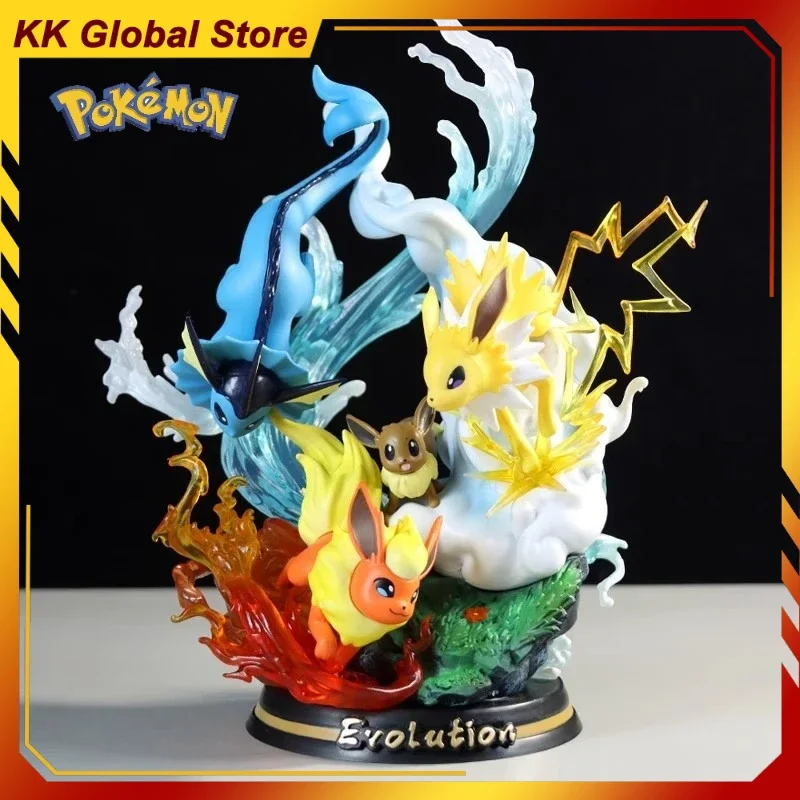 New 28cm Pokemon Anime Figure Eevee Peripheral Scene Statue PVC Model Desktop Cute Decoration Ornaments Kids Birthday Gifts Toys
New 28cm Pokemon Anime Figure Eevee Peripheral Scene Statue PVC Model Desktop Cute Decoration Ornaments Kids Birthday Gifts Toys