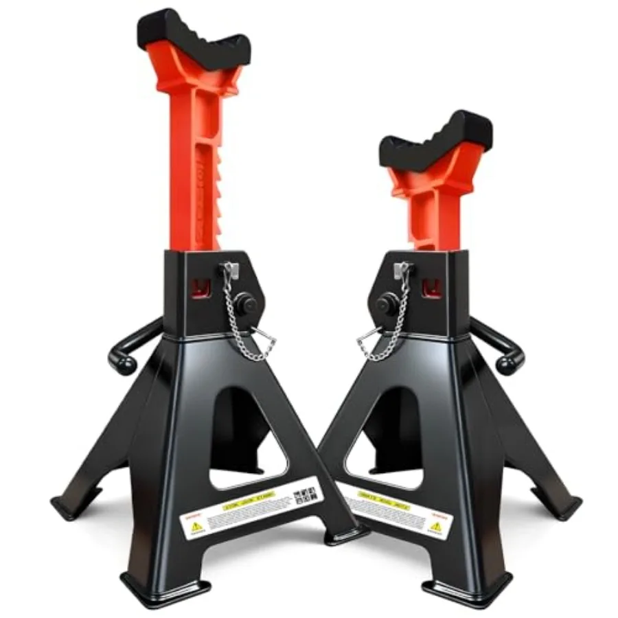 6 Ton Jack Stands 13, 200Lbs for Trucks, Garage, Home, DIY Use Heavy Duty Steel, Black, Double Pin Locking Adjustable 15.6-23.4
6 Ton Jack Stands 13, 200Lbs for Trucks, Garage, Home, DIY Use Heavy Duty Steel, Black, Double Pin Locking Adjustable 15.6-23.4