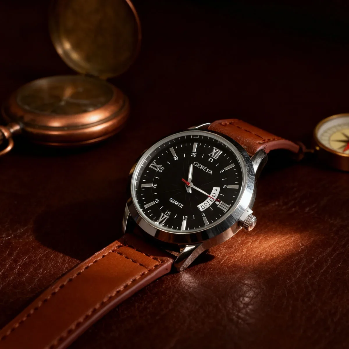 1 шт. — Модные мужские часы, деловые кварцевые часы, роскошные кожаные мужские часы для отдыха, подарочные мужские спортивные часы
1 шт. — Модные мужские часы, деловые кварцевые часы, роскошные кожаные мужские часы для отдыха, подарочные мужские спортивные часы