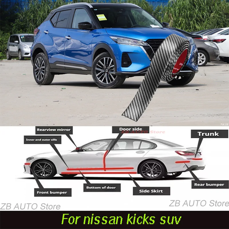 For Nissan Kicks Suv Strong adhesive bumper strip, front and rear lip side skirts, collision and scratch resistant suitable
For Nissan Kicks Suv Strong adhesive bumper strip, front and rear lip side skirts, collision and scratch resistant suitable