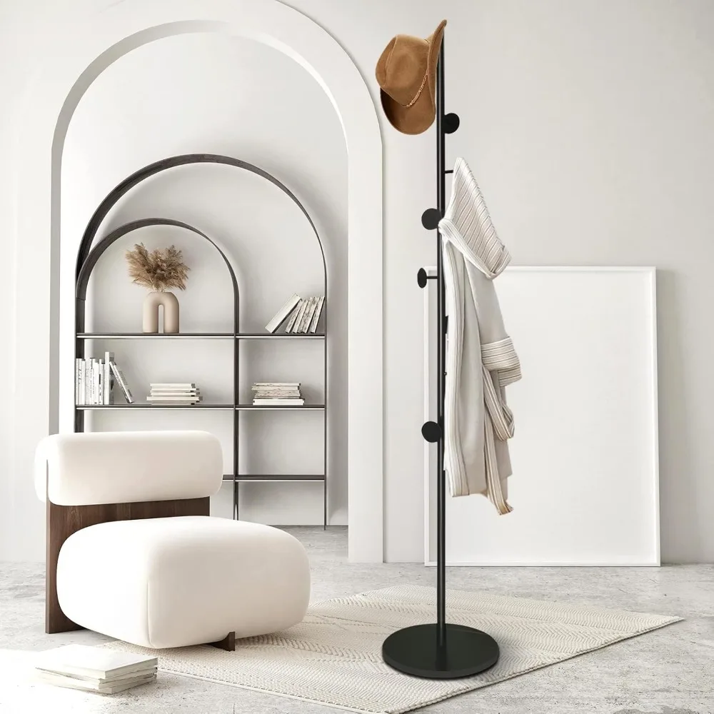 Coat Tree Freestanding, Metal Coat Rack Tree with 8 Hooks, Free Standing Hanger for Hats Scarves Purses Umbrellas, Coat Stands
Coat Tree Freestanding, Metal Coat Rack Tree with 8 Hooks, Free Standing Hanger for Hats Scarves Purses Umbrellas, Coat Stands