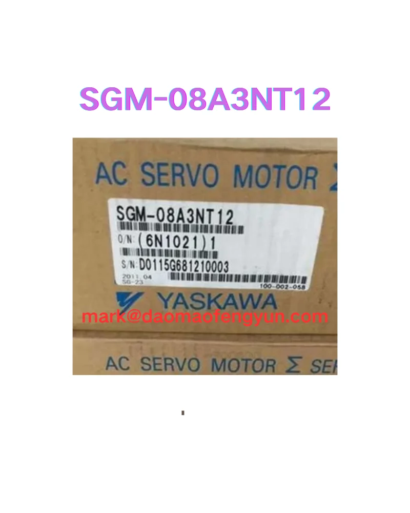 SGM-08A3NT12 New servo motor,
SGM-08A3NT12 New servo motor,