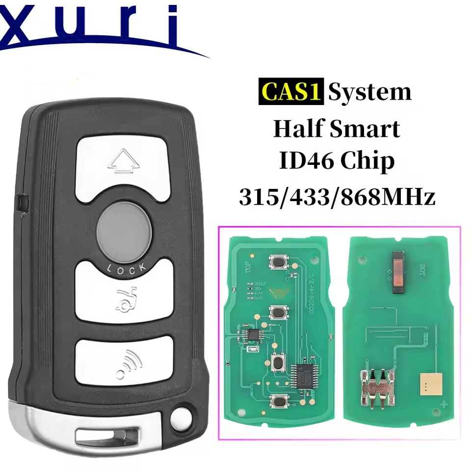 Умный дистанционный ключ Xuri для BMW Seven 7 серии CAS1, 4 кнопки 315LP/315 МГц/433 МГц/868 МГц ID: 46-ЧИП
Умный дистанционный ключ Xuri для BMW Seven 7 серии CAS1, 4 кнопки 315LP/315 МГц/433 МГц/868 МГц ID: 46-ЧИП